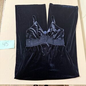 Cider Black Velvet Pajama Set